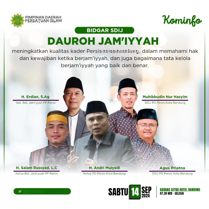 Dauroh Jamiyyah SDIJ PD PERSIS Kabupaten Tasikmalaya